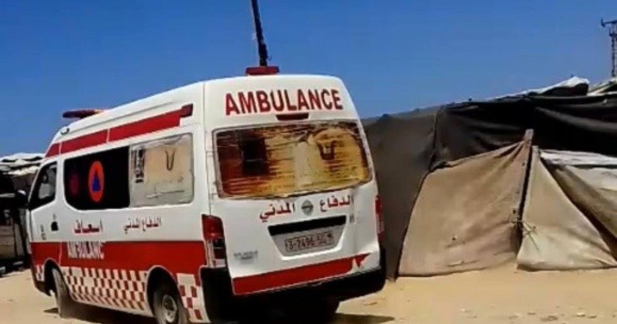 إصابة 6 مواطنين باستهداف خيمة في مواصي خان يونس