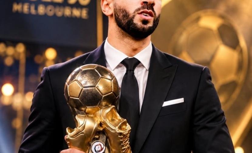 تتويج اللاعب الفلسطيني رابح صلاح الدين بجائزة بالون دور في أستراليا